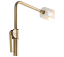 53" Sherman Alabaster Adjustable Task Floor Lamp – Vintage Brass (Floor)