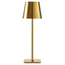 Mainstays Indoor/Outdoor Cordless LED Rechargeable 13" Table Lamp – Gold (Case)