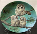 Edwin M Knowles 8 Collectible Screech Owl plates (BK-2)