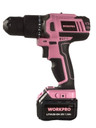 Pink Cordless 20V Lithium-ion Drill Driver Set