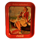 2 Coca Cola Commemorative Trays- Set 2D