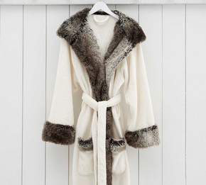 Faux Fur Ombre Robe