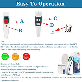 Infrared Thermometer  Model FC-IR1010  (D19)