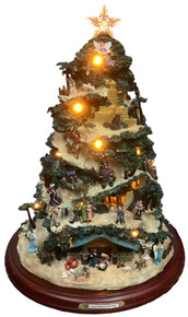 Thomas Kincaid Illuminated Nativity Tree  (RBay5-A)