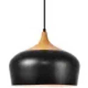 Black/Natural Wood Pendant Light  LDPD2005   (Bay8-D)