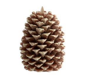 Premium Flickering Flameless Wax Pinecone Candle