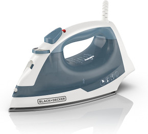 Black+Decker Easy Steam Blue Compact Iron (Bay8-B)