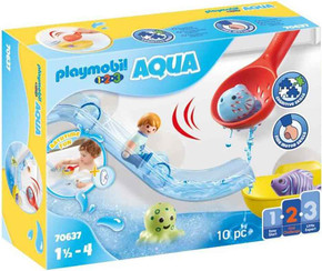 Playmobil 1.2.3 Aqua Water Slide with Sea Animals  (Bay 5-B)