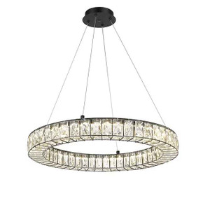 Aurelis Black Modern LED Crystal  Chandelier (RBay 5-A)