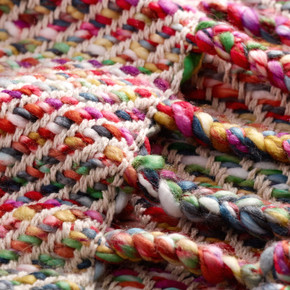Multicolor Stitch Fringe Throw Blanket (Bay 4-D)