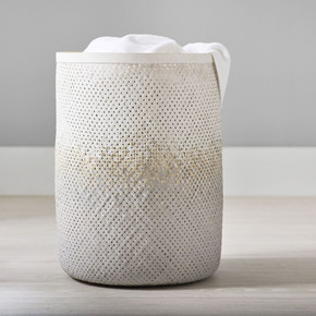 Gray Woven Hamper (RBay 3-A)