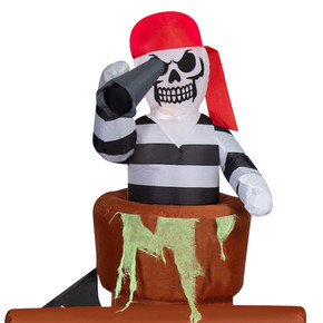 7-Ft Inflatable Haunted Pirate Ship (Bay 22-O) 7-Ft Inflatable Haunted Pirate Ship (Bay 22-O)