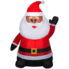 3.5-ft LED Brown Santa Outdoor Yard Inflatable (SRack-B) 3.5-ft LED Brown Santa Outdoor Yard Inflatable (SRack-B)