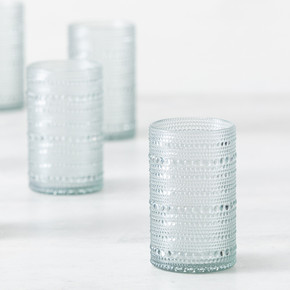 Fortessa Orbetto Clear Iced Beverage Glasses 13 oz - Set of 4 (Bay 26-K)