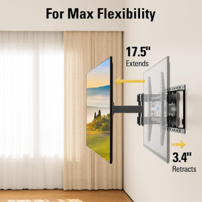 Mounting Dream 32-65 Inch Swivel Tilt Full Motion TV Wall Mount (Bay 10-C)