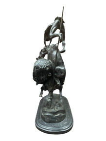 Buffalo Horse Bronze Sculpture After Frederic Remington (Bay 22-K) Buffalo Horse Bronze Sculpture After Frederic Remington (Bay 22-K)
