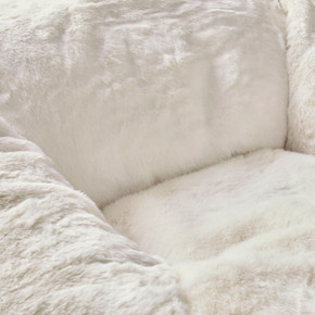 Large Modern Ivory Bean Bag Polar Bear Lounger (T-Bay-1)
