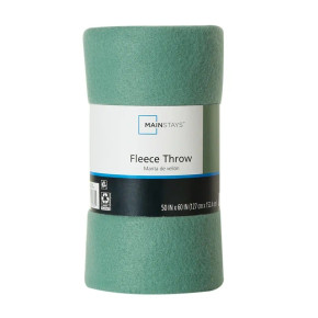 Mainstays 50" x 60" Fleece Throw Blanket – Green Sage (Bay 4-B)