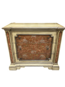 Hand Painted Floral Accent Chest – Floor Model Display (Floor) Hand Painted Floral Accent Chest – Floor Model Display (Floor)