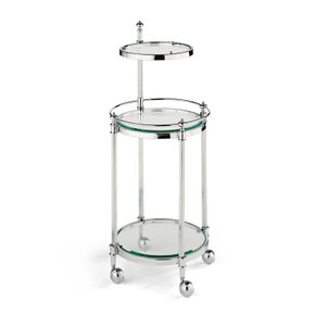 Frontgate Belmont Chrome 3-Tier Rolling Valet (RBay3-A) Frontgate Belmont Chrome 3-Tier Rolling Valet (RBay3-A)