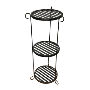 3 Tier Newport Round Stand - Black (R Bay1-B) 3 Tier Newport Round Stand - Black (R Bay1-B)