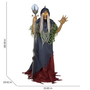 5.5 ft Animatronic Talking Seaweed Hag Witch (Display) 5.5 ft Animatronic Talking Seaweed Hag Witch (Display)
