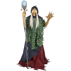 5.5 ft Animatronic Talking Seaweed Hag Witch (Display) 5.5 ft Animatronic Talking Seaweed Hag Witch (Display)