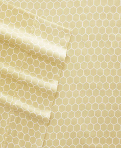 Ienjoy  4-Pc Ultra Soft Pattern Queen Sheet Set- Yellow (Bay 4-B)