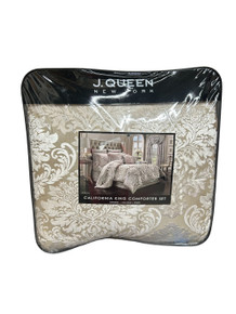 J Queen New York Bel Air Sand California King 4 Piece Comforter Set  ( M Bay 1-D)