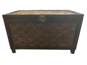 Rustic Woven Storage Chest (Floor Display) AS/IS Rustic Woven Storage Chest (Floor Display) AS/IS