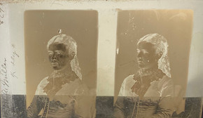 Vintage Glass Plate Negative #2 Young Lady
