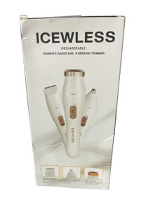 Icewless Rechargeable Women’s Razor & Eyebrow Trimmer – 3-in-1 Shaver (F-3)