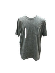Dickies Large Charcoal Gray Heavyweight Heathered Short Sleeve Pocket T-Shirt (Bay 27-H)