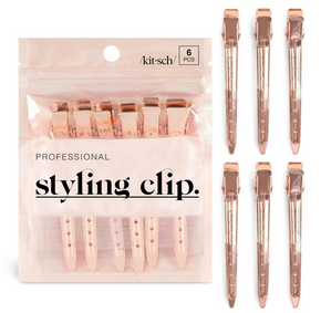 Kitsch Rose Gold Professional Alligator Clips (D-16)