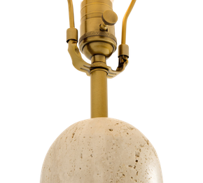 27" Marlo Travertine Table Lamp (Bay 22-K)