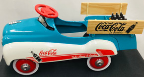 Vintage 1998 Coca-Cola Stake Bed Truck - Cast Metal 1:3 Scale Pedal Car