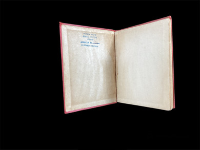 Inside cover with library stamp