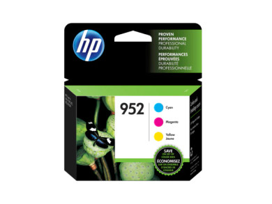 HP 952 3-pack Cyan/Magenta/Yellow Original Ink Cartridges (D1)