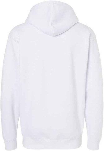 Independent Trading Co Medium White  Hooded Pullover (BC18)