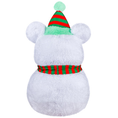 Holiday Decorative White Snowman Stuffed Animal (SRack-D)