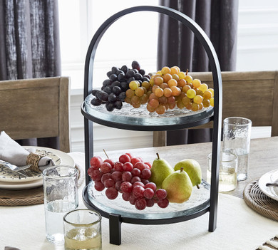 Slab Glass Tiered Stand (Bay 23-J)
