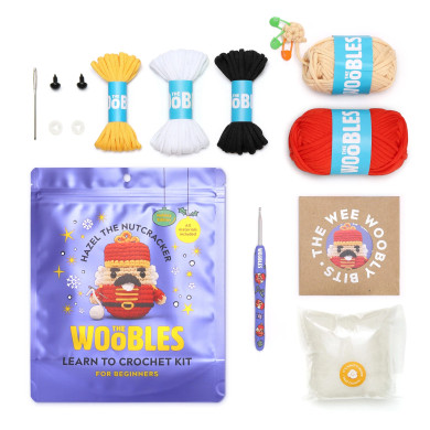 The Woobles Beginner Crochet Kit - Hazel The Nutcracker (Bay 10-B)