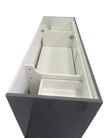 Elsa 60” Freestanding Single Sink Gray Vanity Base – No Top - Floor Model Display (Floor)