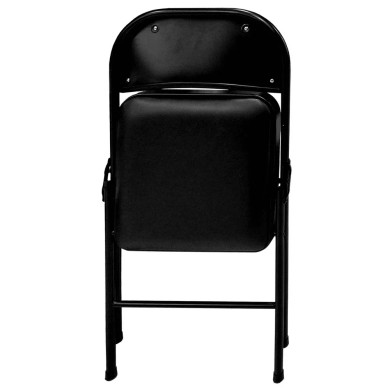 Black Vinyl Padded Folding Chair (RBay3-B)
