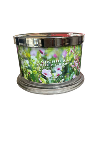 HomeWorx Orchid & Sweet Grass 18oz Candle  (G Bay 1-E)