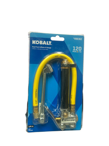 Dual Foot Inflator & Gauge  (D12)