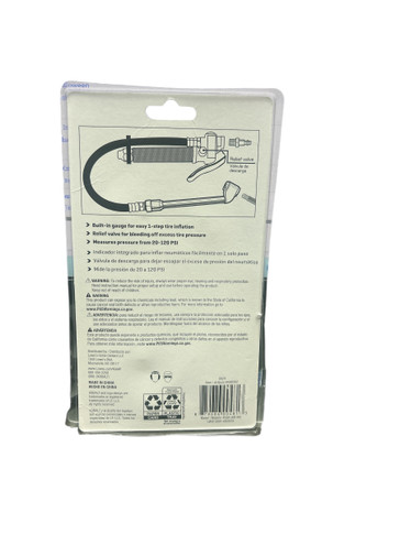 Dual Foot Inflator & Gauge  (D12)