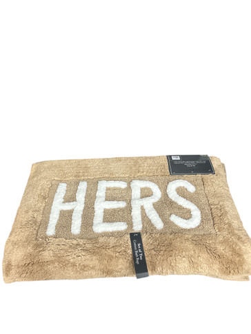 Jean Pierre Jean Pierre His Hers Cotton Taupe 2 Piece Bath Rug Set (M Bay 1- D)