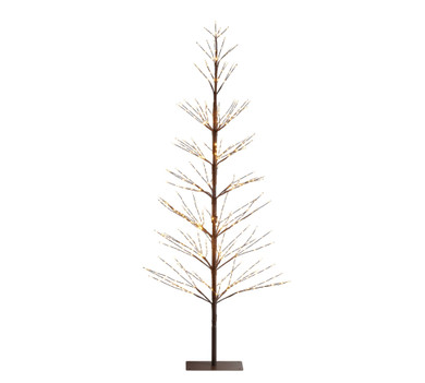 5ft Lit Twinkling Twig Tree- Brown (Floor)