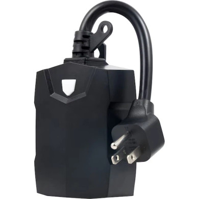 Enbrighten 2-Outlet 125-V Wi-Fi Outdoor Smart Plug (Bay 14-D)